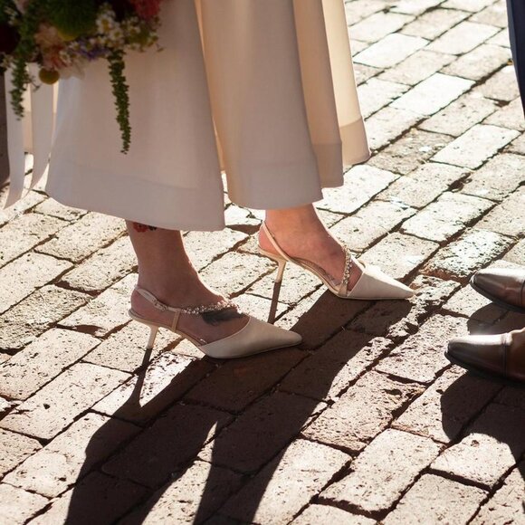 Sam Edelman Ivory Bonnie Heels - Picture 4 of 4